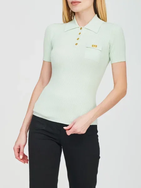 Поло Elisabetta Franchi зеленое