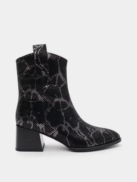 Шкіряні Ботильйони Blizzarini чорний