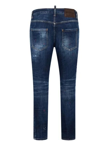 Blugi Dsquared2 zdrențuiți albastru