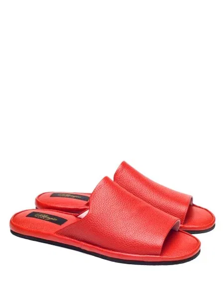 Pellagio Тапки Женское кожа красный