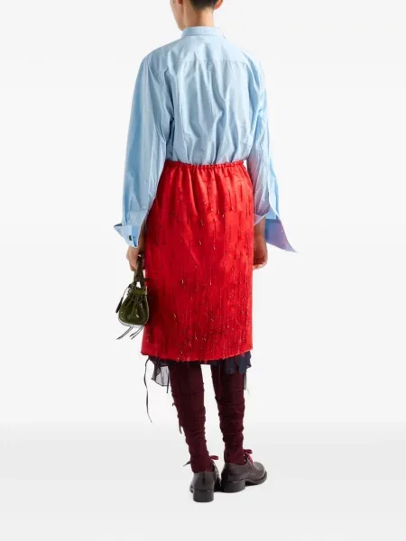 Cămașă Prada din poplin albastru