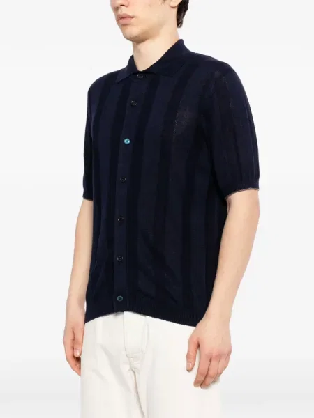 Pulover Brunello Cucinelli cu dungi albastru