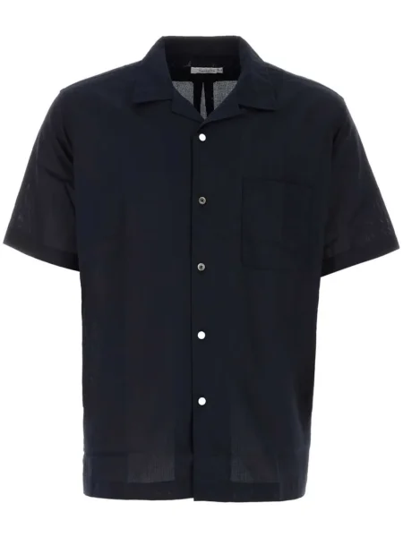 Къс риза Nanamica синьо