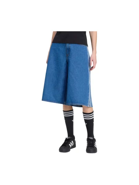 Szorty jeansowe Adidas retro niebieskie