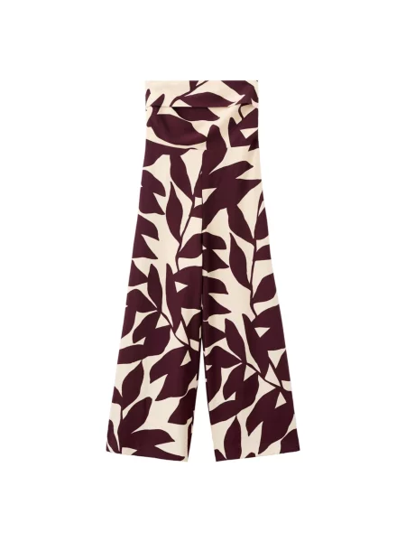 MANGO Salopeta Plumas crem / vin roșu