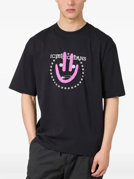 Tricou Iceberg cu imagine negru