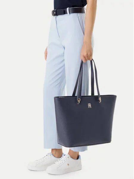 Kabelka Tommy Hilfiger modrá
