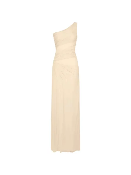 Kostiumas maxi suknele Elisabetta Franchi karoliukai vieno peties