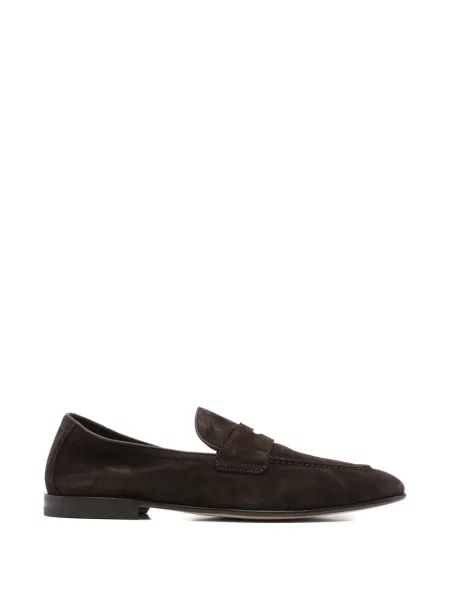 Pantofi loafer Henderson Baracco din piele de căprioară maro