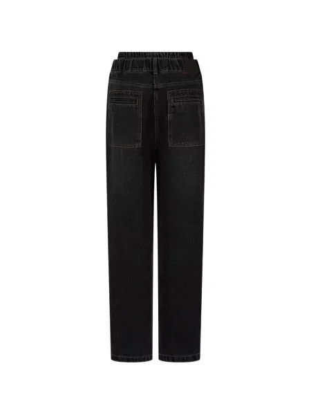 Blugi Tomboy cu cordon negru