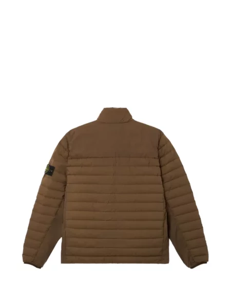 Matlasat geacă Stone Island cu strasuri maro