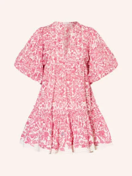 Poupette St Barth Plážové Šaty Cruz / režná růžová