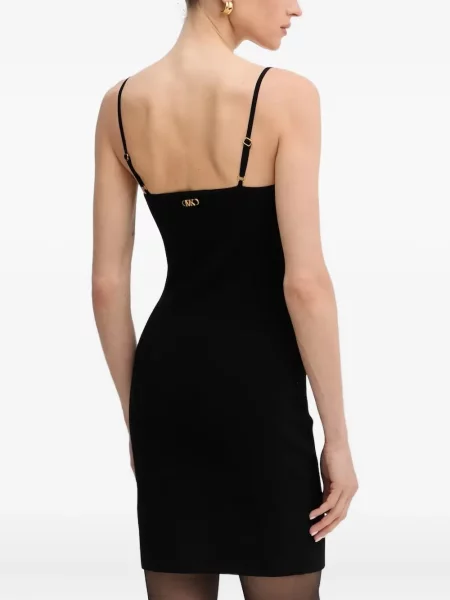 Portofel Michael Michael Kors cu volane plisat de lână negru