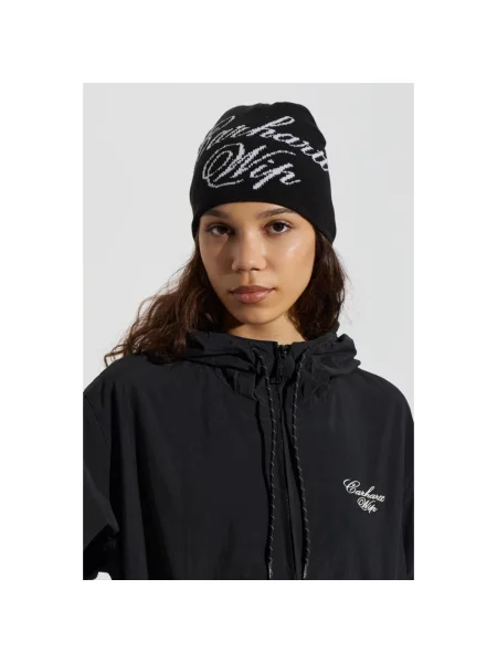 Carhartt WIP Travon Beanie czapka beanie z bawełną czarna
