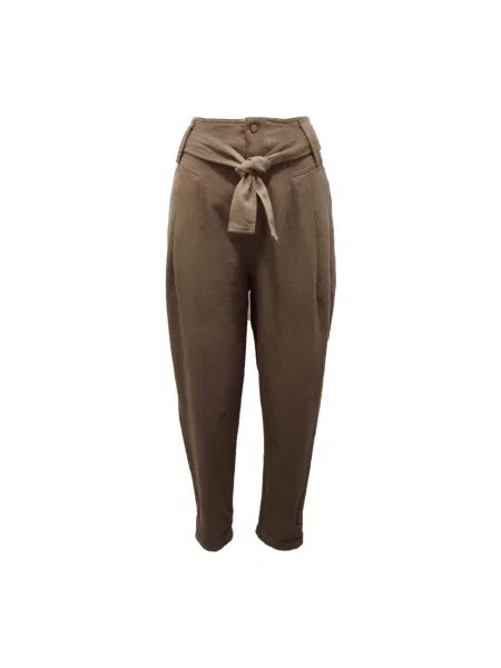Jeansy Twinset z paskiem zielone