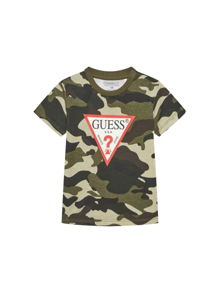 Guess Majica Regular Fit zelena