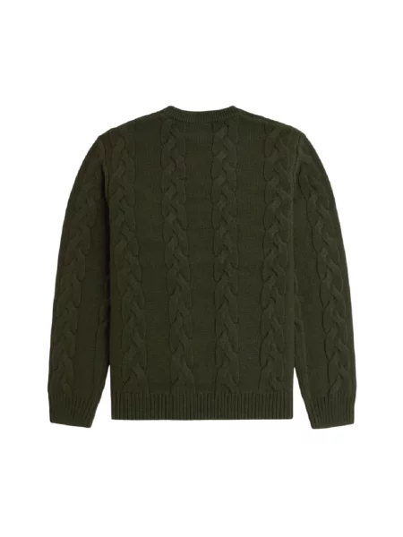 Sweter Fred Perry wełniany zielony