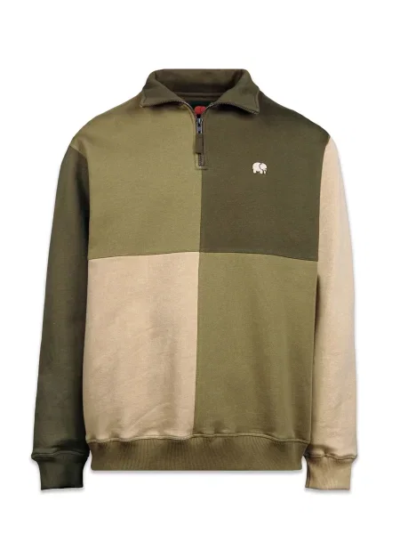 Trendsplant Hanorac COLOR BLOCK kaki