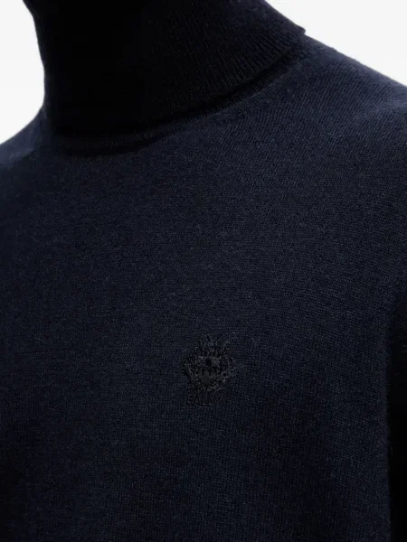 Pulover Bally cu broderie albastru
