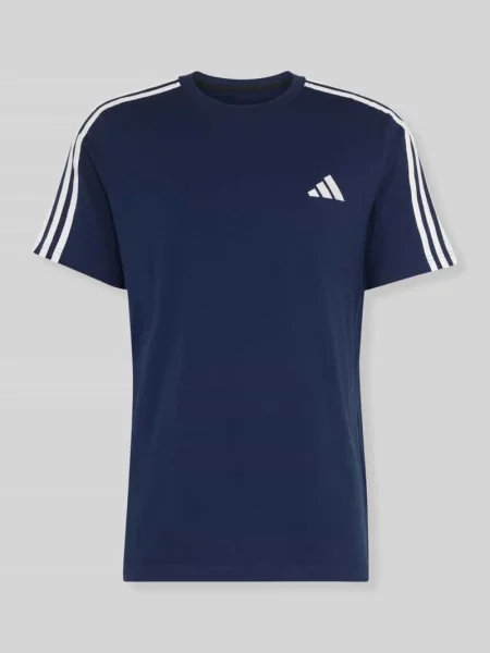 T-shirt o kroju regular fit z czystej bawełny Adidas Sportswear granatowa