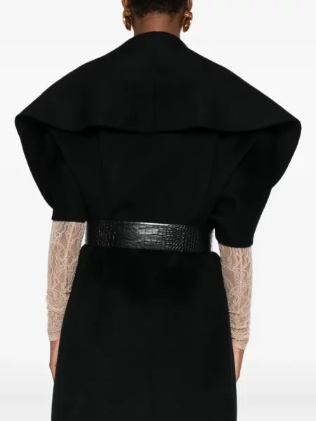 Palton Elisabetta Franchi de lână negru