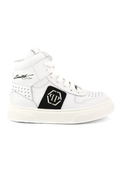 Sneakersy Philipp Plein skórzane białe