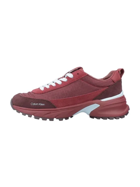 Dámske topánky Calvin Klein Hike Runner Casual Ny-Su AOP WN burgundy vínová