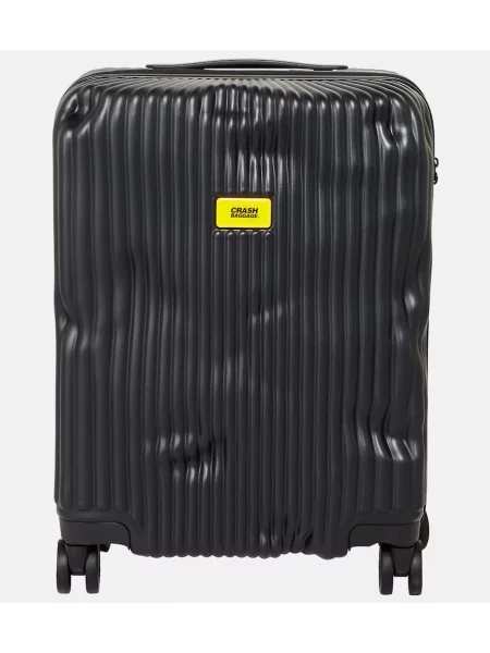 Mała walizka Crash Baggage w paski czarna