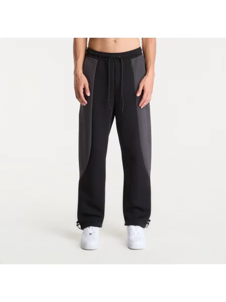 Pantaloni de trening Nike Tech Color-Block Open-Hem Fleece Pants Black/ Anthracite/ Black XS negru