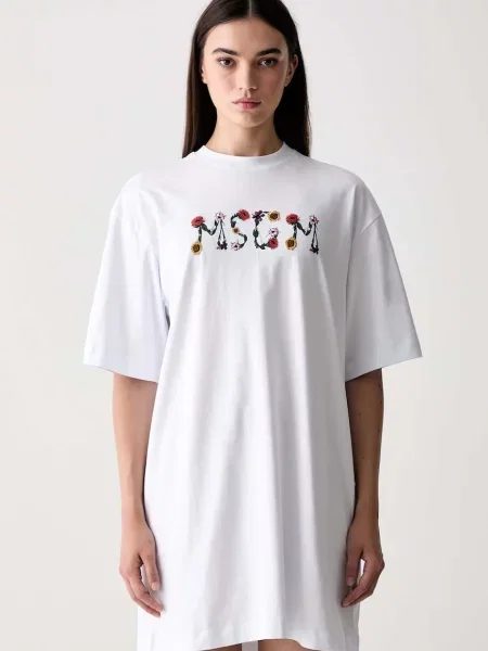 MSGM rochie din alb