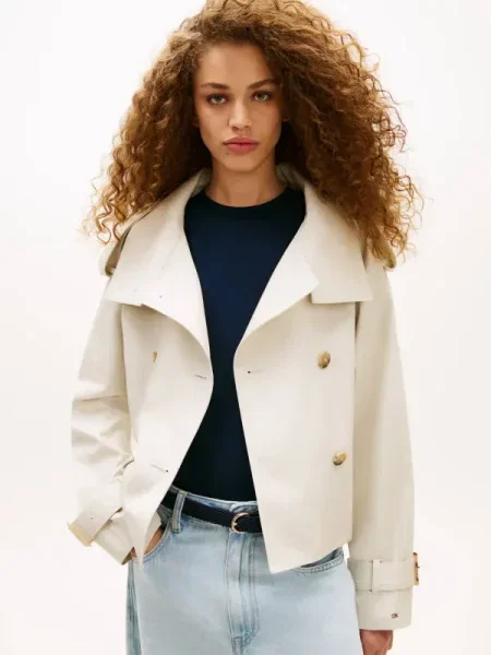 Kabát Tommy Hilfiger bézs