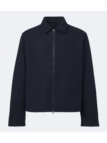 Geacă Polo Ralph Lauren de lână albastru