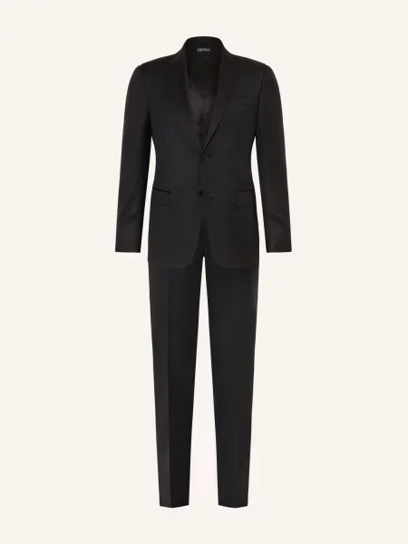 Zegna Oblek Slim Fit černá