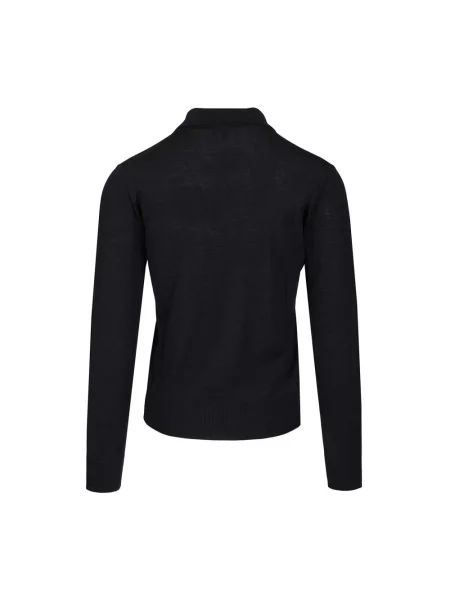 Koszulka Emporio Armani wełniana niebieska