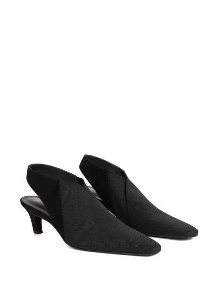 Pantofi cu toc Toteme din piele de căprioară negru