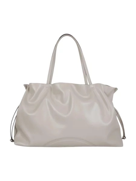 Shopperka Tory Burch ze sznurkiem szara