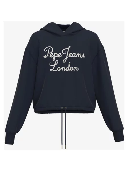 Bluza z kapturem Pepe Jeans Mica w kolorze ciemnoniebieskim białym XL niebieska