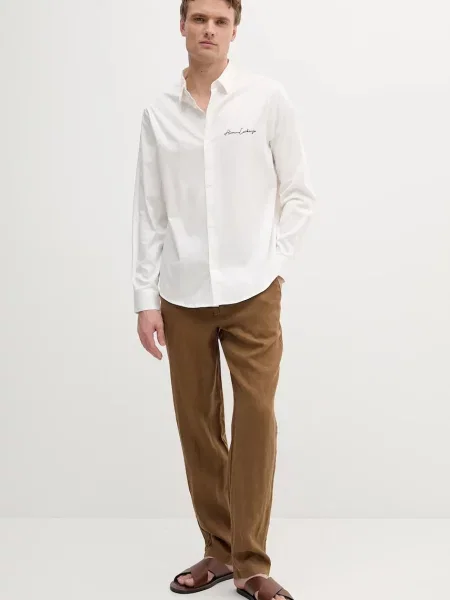 Рубашка Armani Exchange бежевая