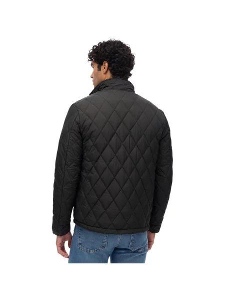 Prešívaný bunda Superdry čierna