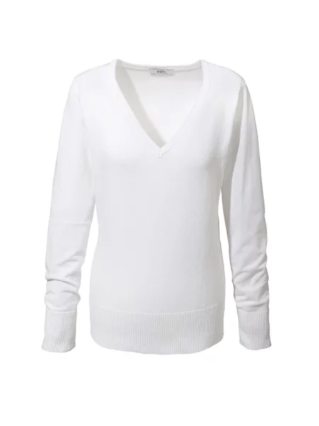 Sweter z cienkiej dzianiny biały