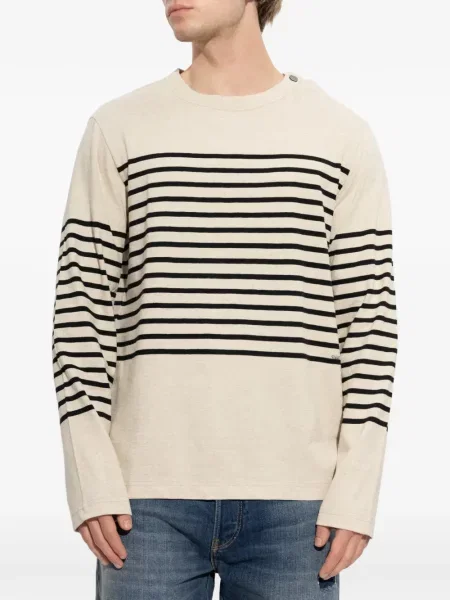 Pulover Emporio Armani cu dungi alb