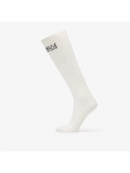 Pantaloni Mm6 Maison Margiela alb