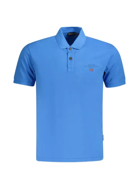 Scurt tricou polo Napapijri cu imagine albastru