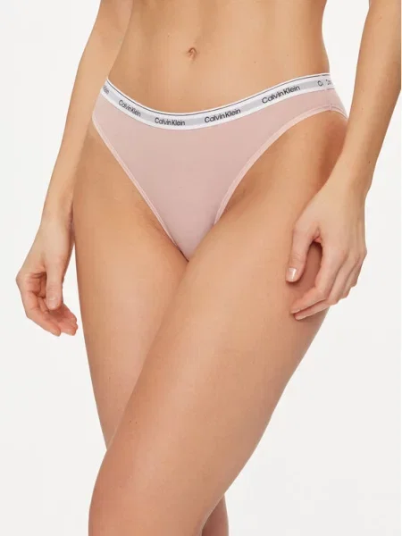Calvin Klein Underwear Σλιπ ροζ παστέλ / μαύρο λευκό