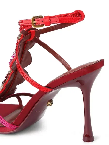 Kurt Geiger London босоніжки на високих Kiss Sandal Pink Comb Fabric рожеві