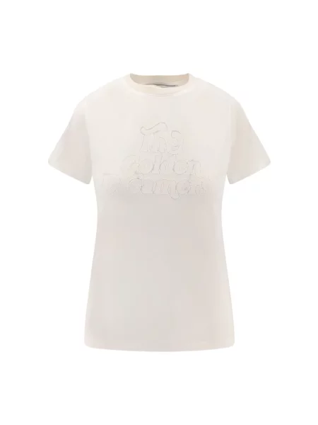 Lniana koszulka Golden Goose biała