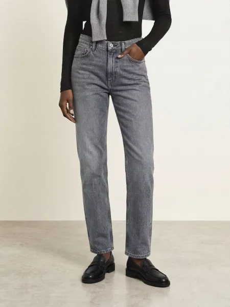 Ag Jeans Jeansy Straight Brinley schwarz
