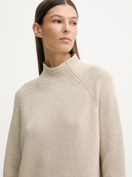 Шерстяное платье мини Marc O'polo бежевое