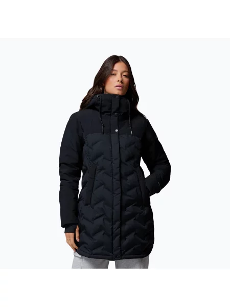 Palton cu puf pentru femei Columbia Mountain Croo III Mid Down black negru
