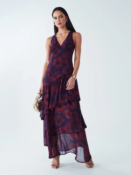 BWLDR Rochie de vară Tilly închis / roz închis albastru